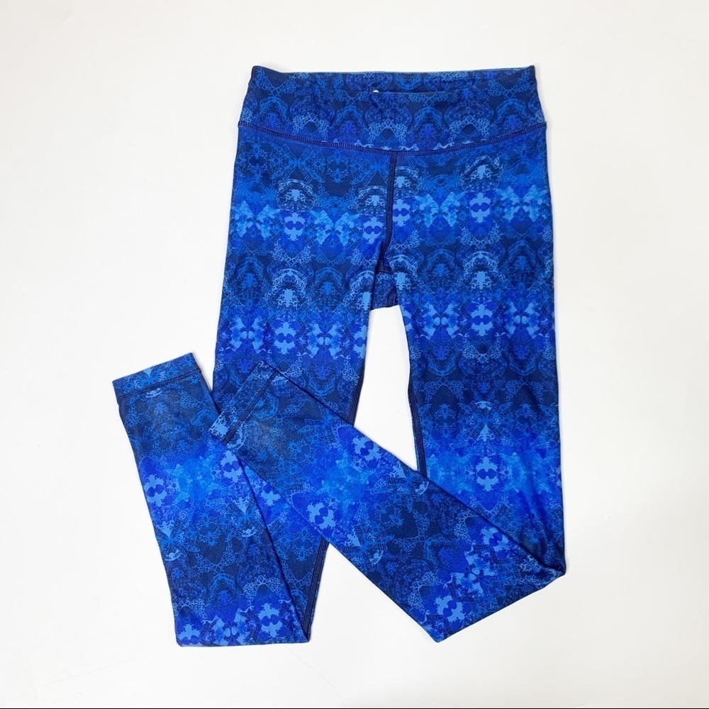 Wear It To Heart WITH Leggings Blue Printed Small Full Length